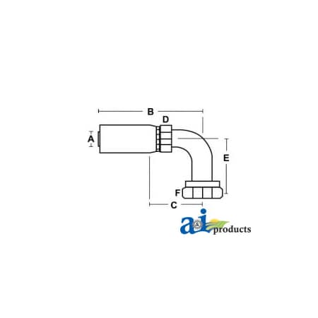 (HC-FJX90) Female JIC 37� - Swivel - 90� Elbow 3 X5 X1